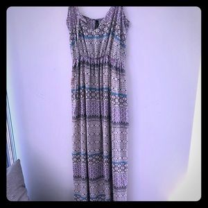 Tribal print maxi dress